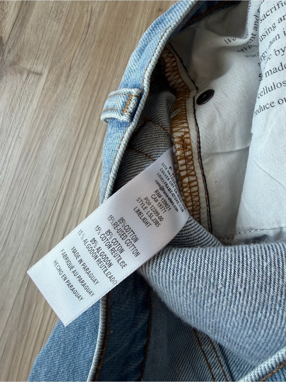 Frame High Rise Boyfriend Distressed Jeans - Picture 9 of 9